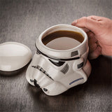 3D Ceramic Coffee mug double wall tea cup Star Wars Darth Vader and the white knight ceramic star wars mug Cups