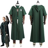 Slytherin Green Quidditch Cosplay Costume Magic Shool Uniform Outfits Halloween Carnival Suits