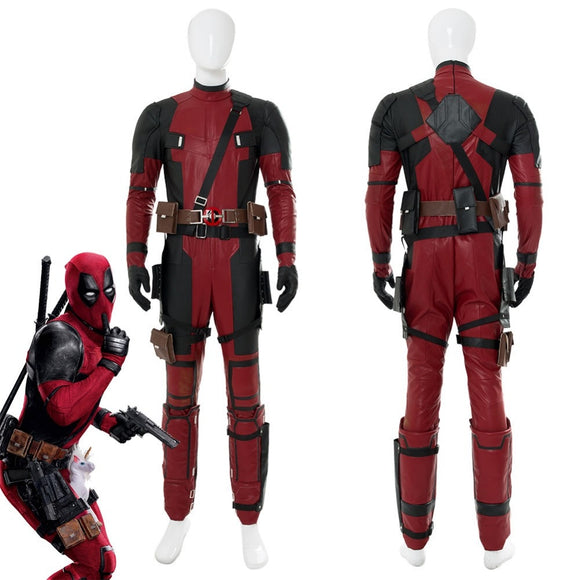 Deadpool 2 Wade Winston Wilson Cosplay Costume Full Set Adult Men Halloween