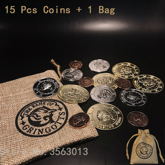 Replica Harry Potter Bank Coins Collection 16 Pcs/set