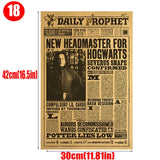 41Kinds of Classic Movie Harry Series Kraft Poster Famous Novel Educational Decree Room Wall Sticker Bar Cafe Home Decorative